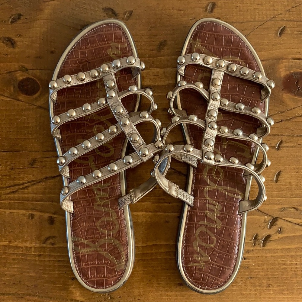 Sam Edelman Gold Glenn Studded Sandals